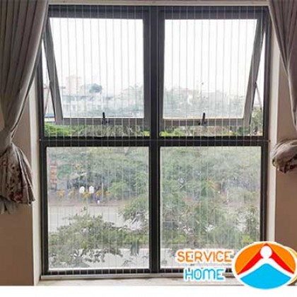 Lưới an toàn cửa sổ tại chung cư - Giàn Phơi Thông Minh Homeservice - Công Ty Giàn Phơi Thông Minh Homeservice